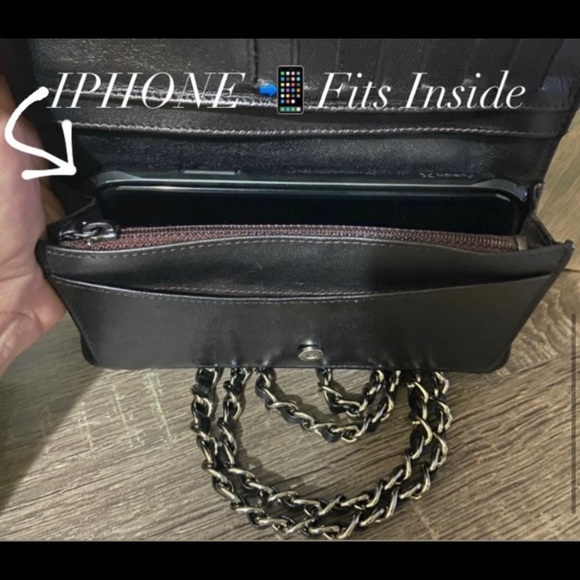 🖤⛓Chanel Matelasse Quilted WOC Style Black & Silver Tone Adjustable Crossbody - Picture 4 of 9